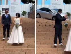 Kecelakaan Saat Foto Prewed di Tangga Katedral, Mobil Menubruk Pasangan