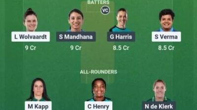 Prediksi Dream11 DC-W lawan RCB-W, Match 11 WPL 2026 siang ini