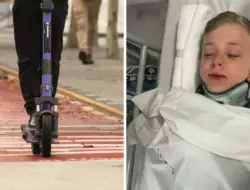 Anak Tertabrak E-Scooter di Stasiun Byford