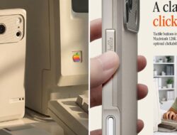 Casing iPhone 17 Pro menghormati Macintosh asli 1984