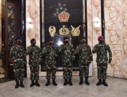 Panglima TNI Terima Laporan Kenaikan Pangkat 5 Perwira Tinggi
