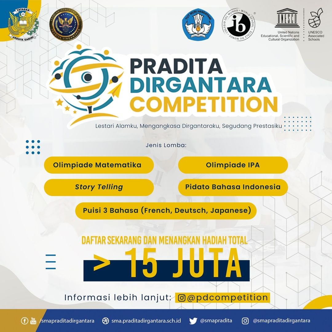Pradita Dirgantara Gelar Kompetisi Sains, Matematika, dan Bahasa Jelang PPDB