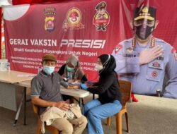 Herd Immunity di Serang Kota, Satlantas Polres Banten Gelar Vaksinasi