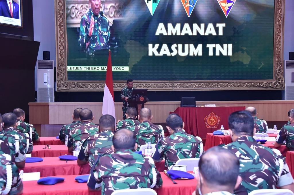 Kasum TNI Pimpin Rapat Konsolidasi dengan Para Dansatpom