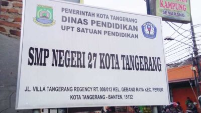Diduga Hasil PPDB Dinas Pendidikan Beda dengan Pendaftaran SMPN 27 Tangerang