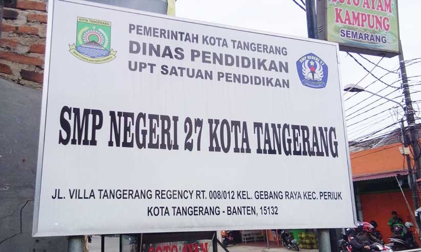 Diduga Hasil PPDB Dinas Pendidikan Beda dengan Pendaftaran SMPN 27 Tangerang