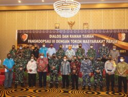 Kasrem 174/ATW Hadiri Dialog Pangkoopsau III Bersama Tokoh Papua