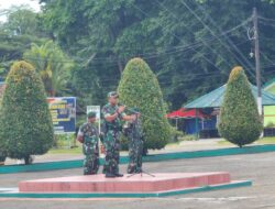 Dandim Mimika Pimpin Upacara Pelepasan Satgas Yonif R 301/PKS Kolakops