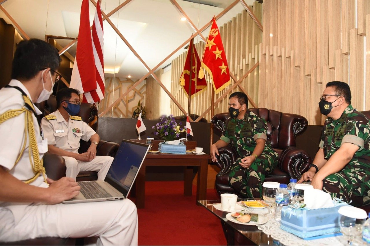 Pangkogabwilhan I Terima Kunjungan Direktur Atlantik Kemhan Jepang