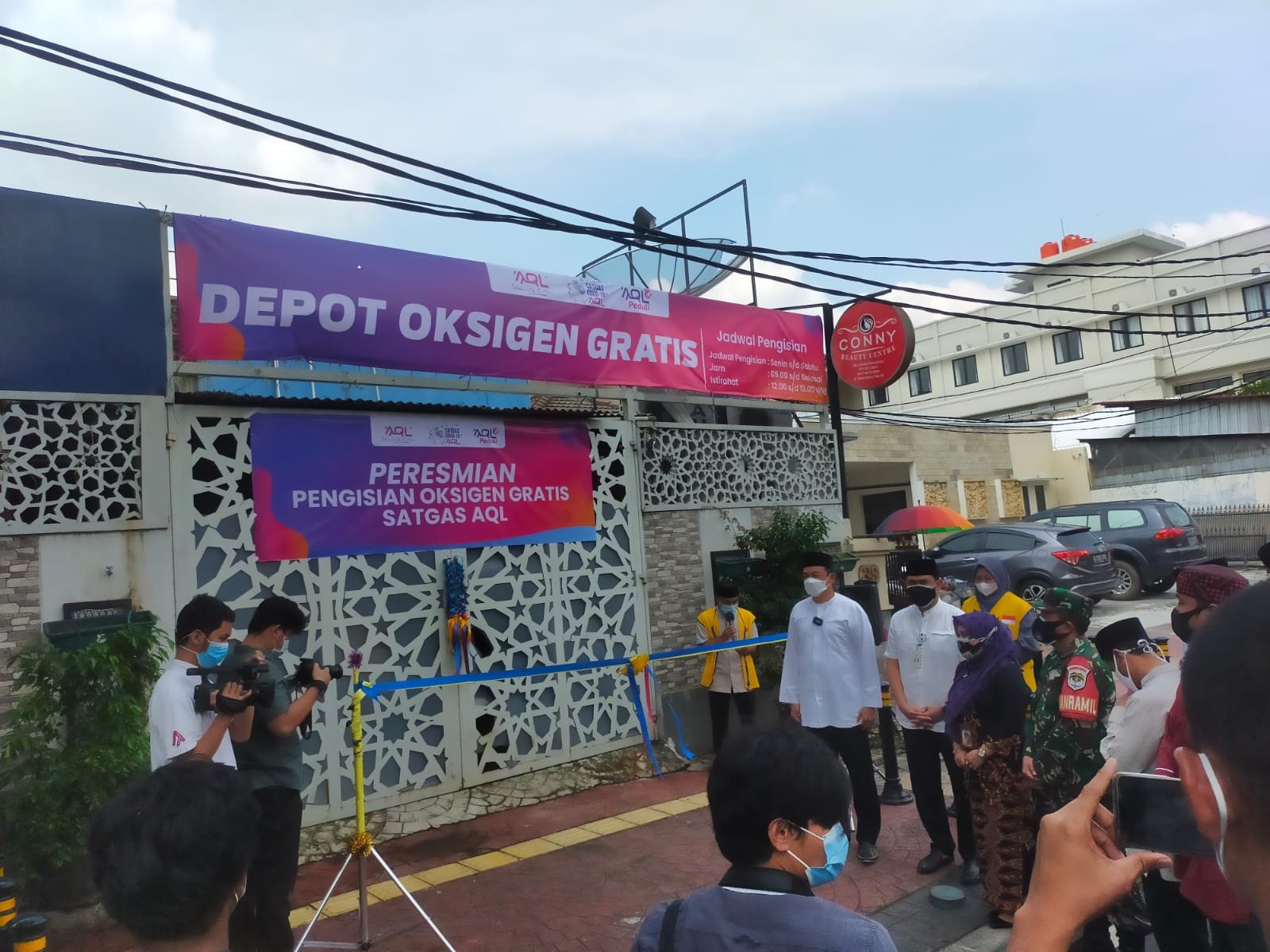 Launching Depo Oksigen Gratis di Ar Rahman Quranic Learning Center