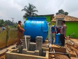 Kapolsek Cikedal Tinjau Bangunan IPAL di Puskesmas