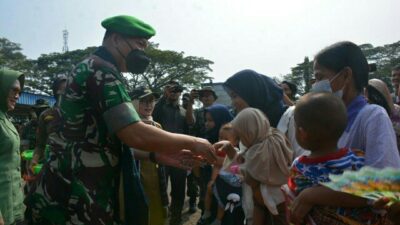 Kasrem 064/MY Bangun Infrastruktur Sambil Edukasi Masyarakat