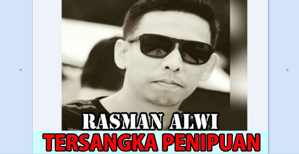 Rasman Alwi Ditunjuk Sebagai Tersangka Penipuan Jual Beli Tanah