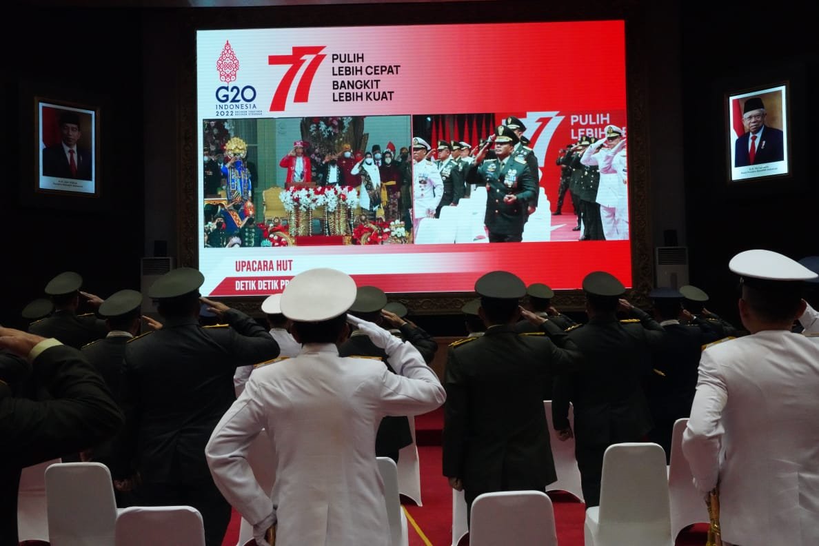 Mabes TNI Rayakan HUT ke-77 Kemerdekaan RI