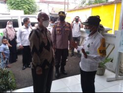 PPKM Mikro, Kapolsek Serang Dampingi Kelurahan Terima Kunjungan Kerja Pemda Bangka Belitung