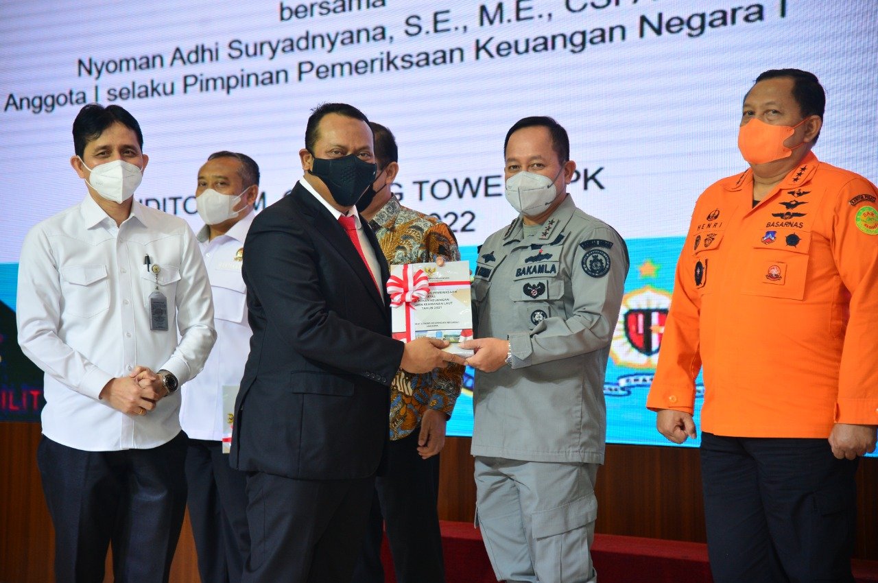 Bakamla RI Kembali Raih Opini WTP Tanpa Catatan