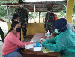 Yonif 642 Terapkan Protokol Kesehatan Cegah Covid-19 pada PMI