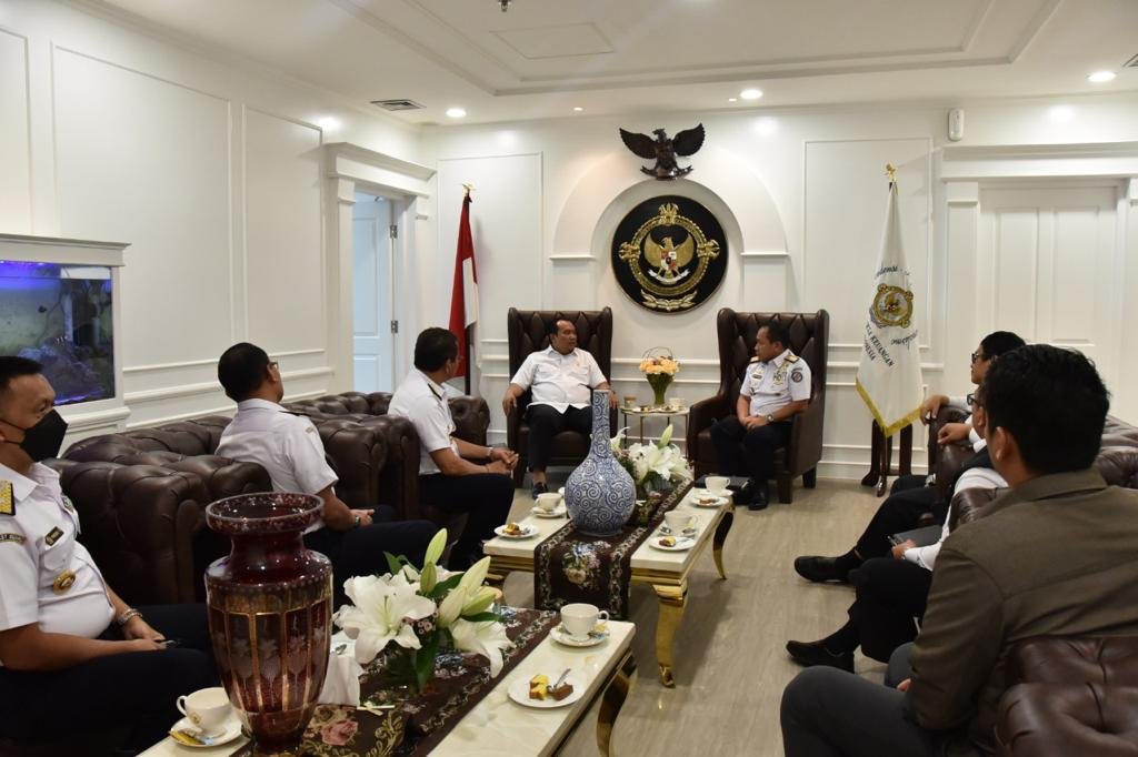 Kepala Bakamla RI Lakukan Courtessy Call ke Ketua 1 BPK
