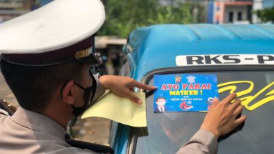 Sat Lantas Polres Pandeglang Ajak Warga Taati Aturan Lalu Lintas