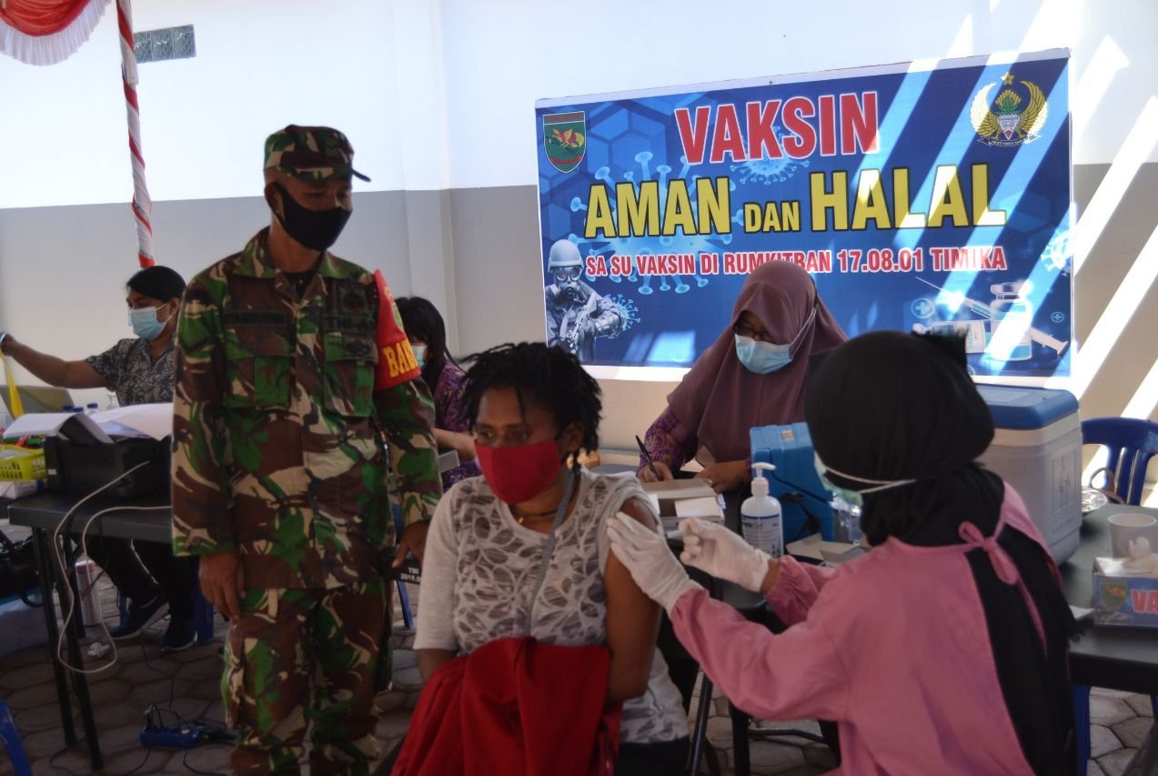 24.363 Orang Divaksin dalam Serbuan Vaksinasi Covid-19 oleh Korem 174 Merauke