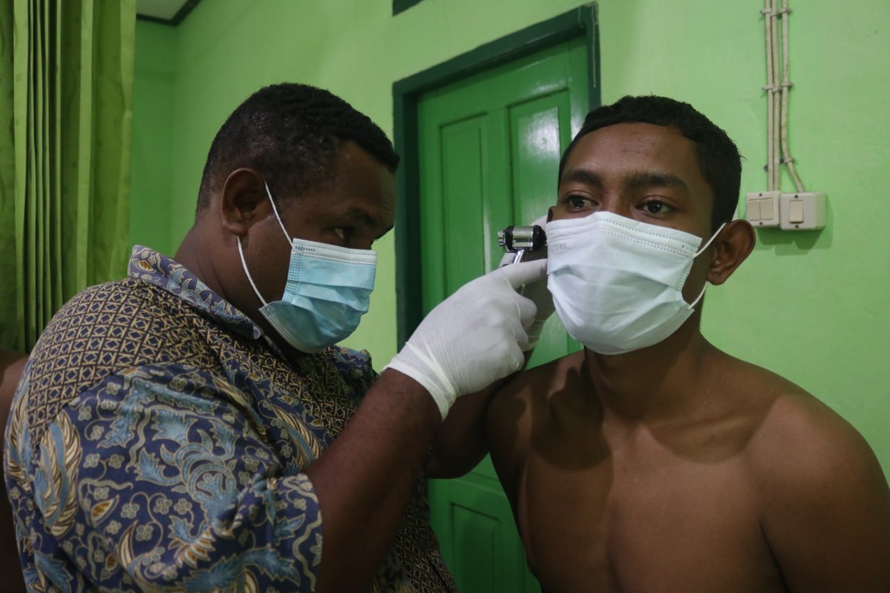 Kodim Yawa Periksa Kesehatan Pemuda-Pemudi untuk Sukseskan Pembinaan Prajurit TNI