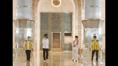 Jokowi Tinjau Renovasi Masjid Istiqlal yang Hampir Selesai