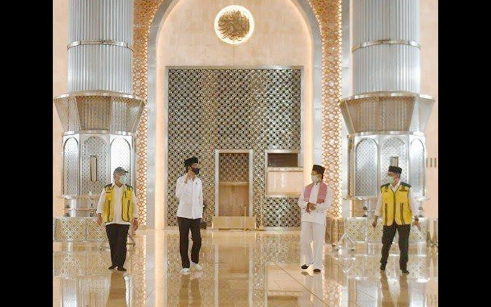 Jokowi Tinjau Renovasi Masjid Istiqlal yang Hampir Selesai