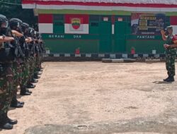 Danrem 174 Merauke Kunjungi Pos Satgas Pamtas RI-PNG Yonif 123 Rajawali