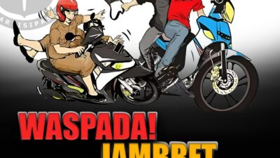 Polres Pringsewu Ingatkan Bahaya Jambret, Hentikan Main Ponsel Saat Berkendara