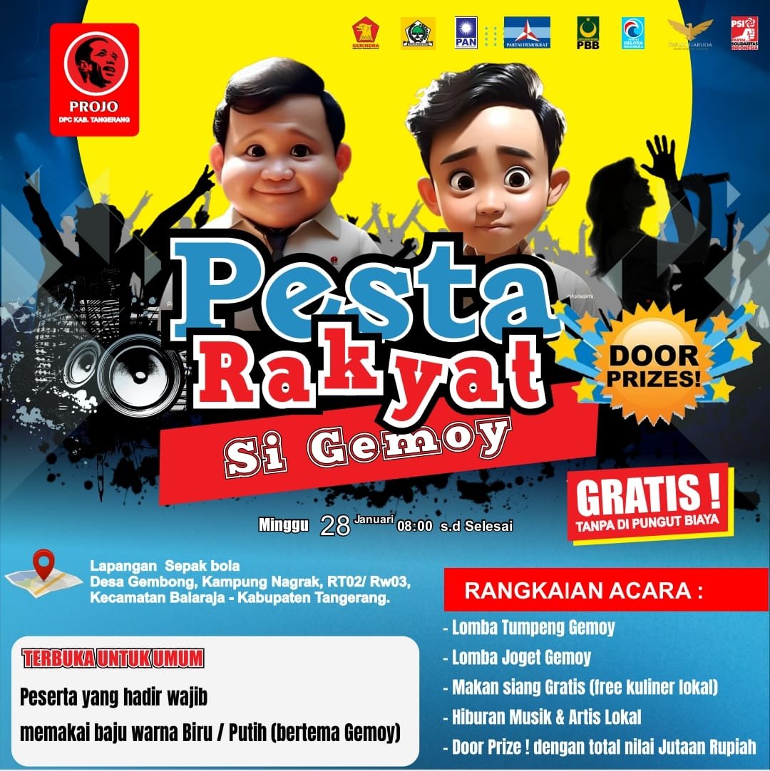 Ribuan Warga Hadiri Pesta Rakyat Si Gemoy