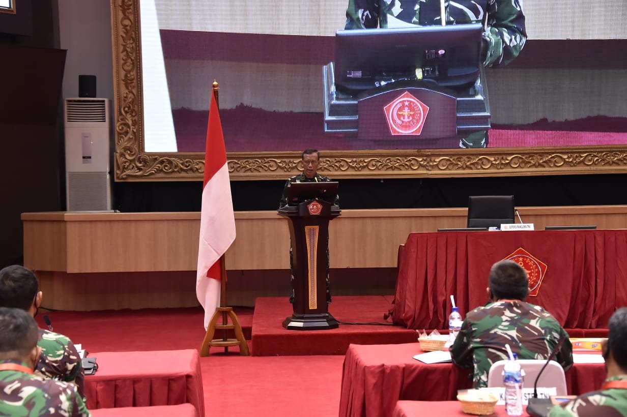 Panglima TNI Aspers Buka Rakornisset TNI Tahun 2021