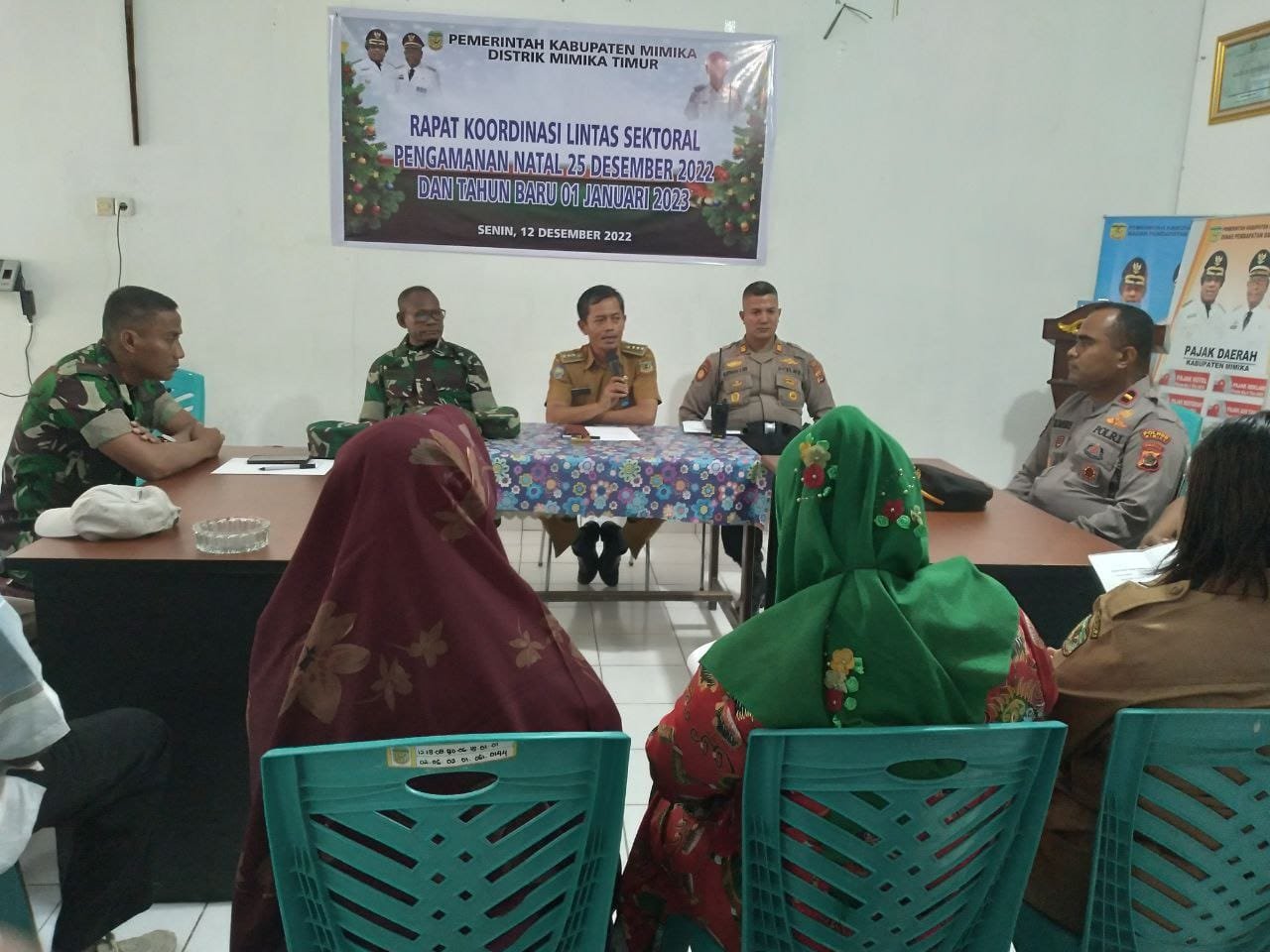 Danramil Mapurujaya Hadiri Rakor Jelang Natal dan Tahun Baru