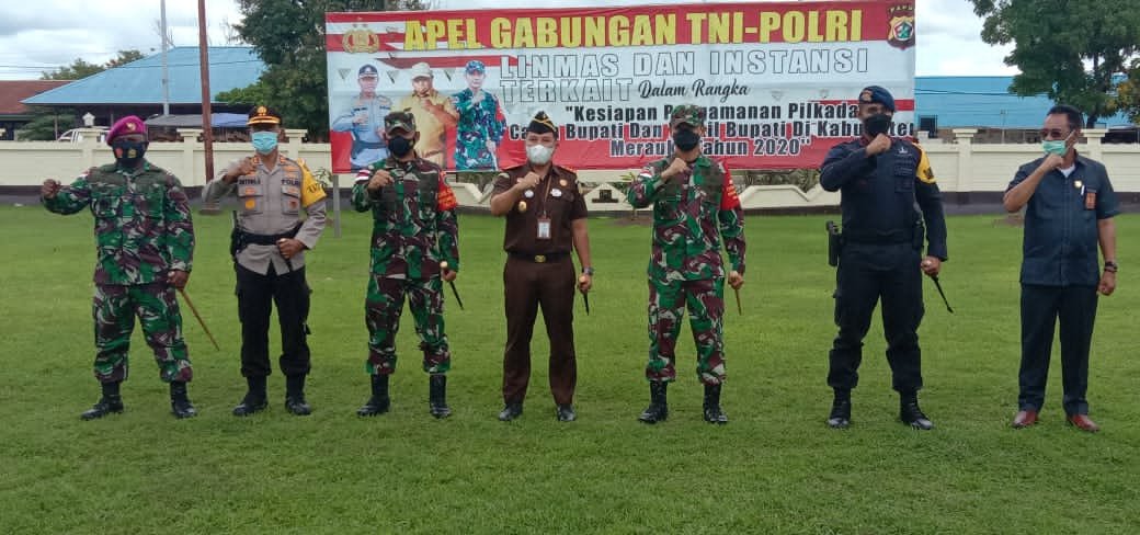 Danrem Merauke Ikuti Apel Kebangsaan Virtual Jelang Pilkada Serentak 2020