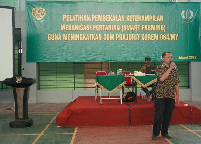Korem 064/MY Latih Keterampilan Smart Farming bagi Personel
