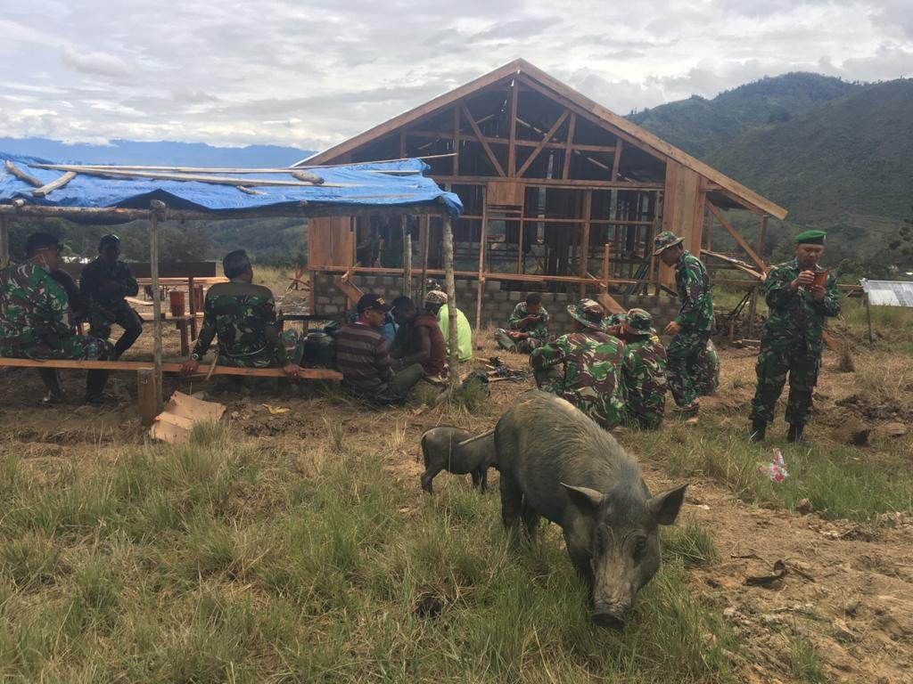 H+3 TMMD di Ibele, Semangat Warga dan TNI Bangkit Rampungkan Proyek