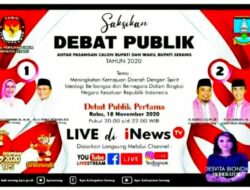 Pasangan Calon Bupati Serang Debat Sengit Rebut Kursi di INEWS TV Hari Ini