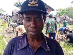 Masyarakat Apresiasi TNI Manunggal Membangun Desa di Kodim 1711 Boven Digoel