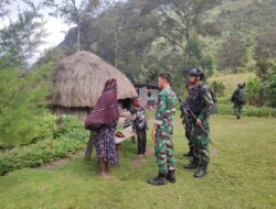 Yonif Mekanis 203/AK dan Babinsa Gelar Anjangsana Bersama