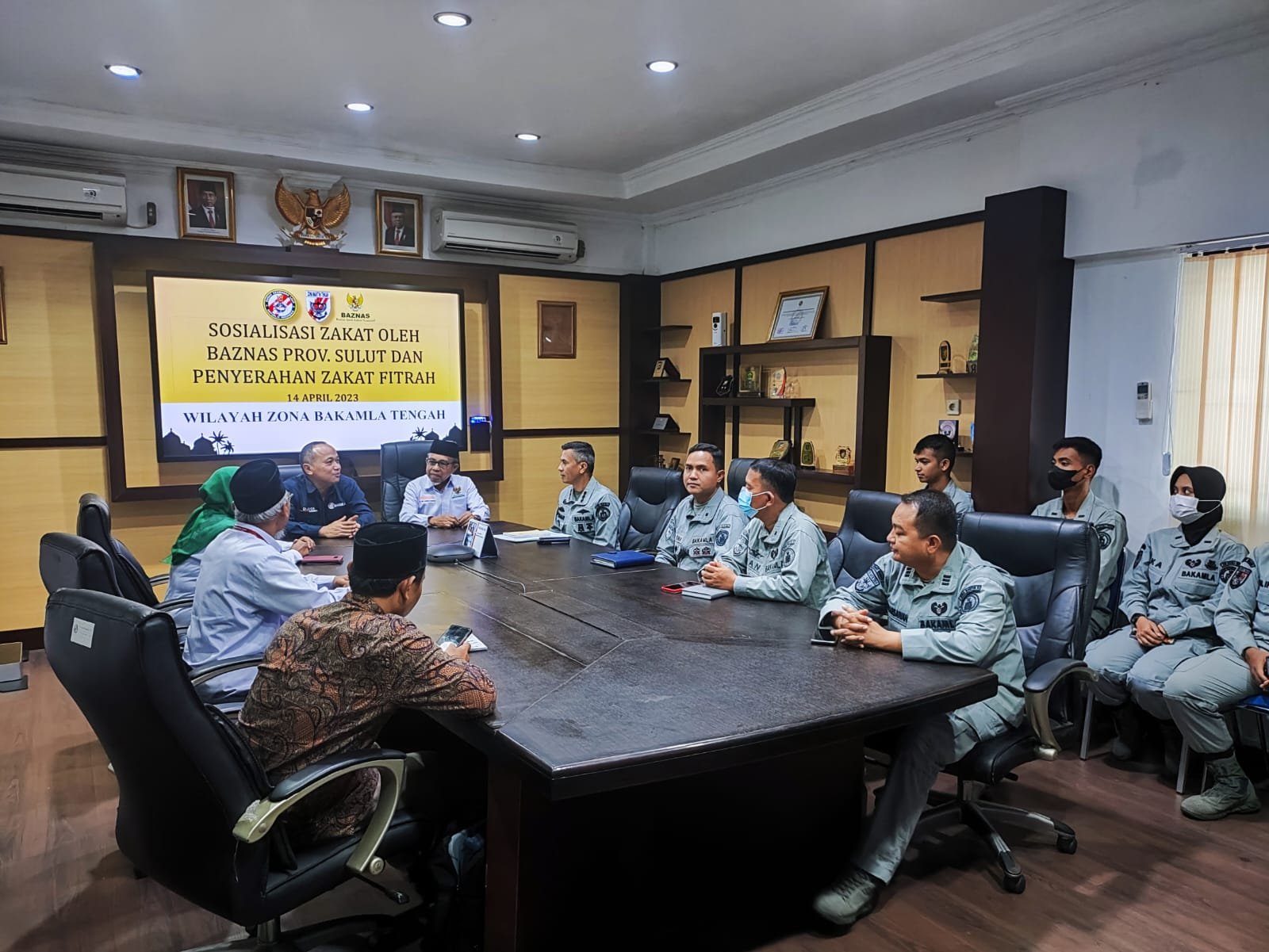 Zona Bakamla Tengah Dikunjungi BAZNAS Sulawesi Utara