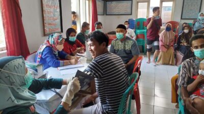 AKP Aam Marto Hadiri Kegiatan Vaksinasi di Desa Katapang Wanasalam