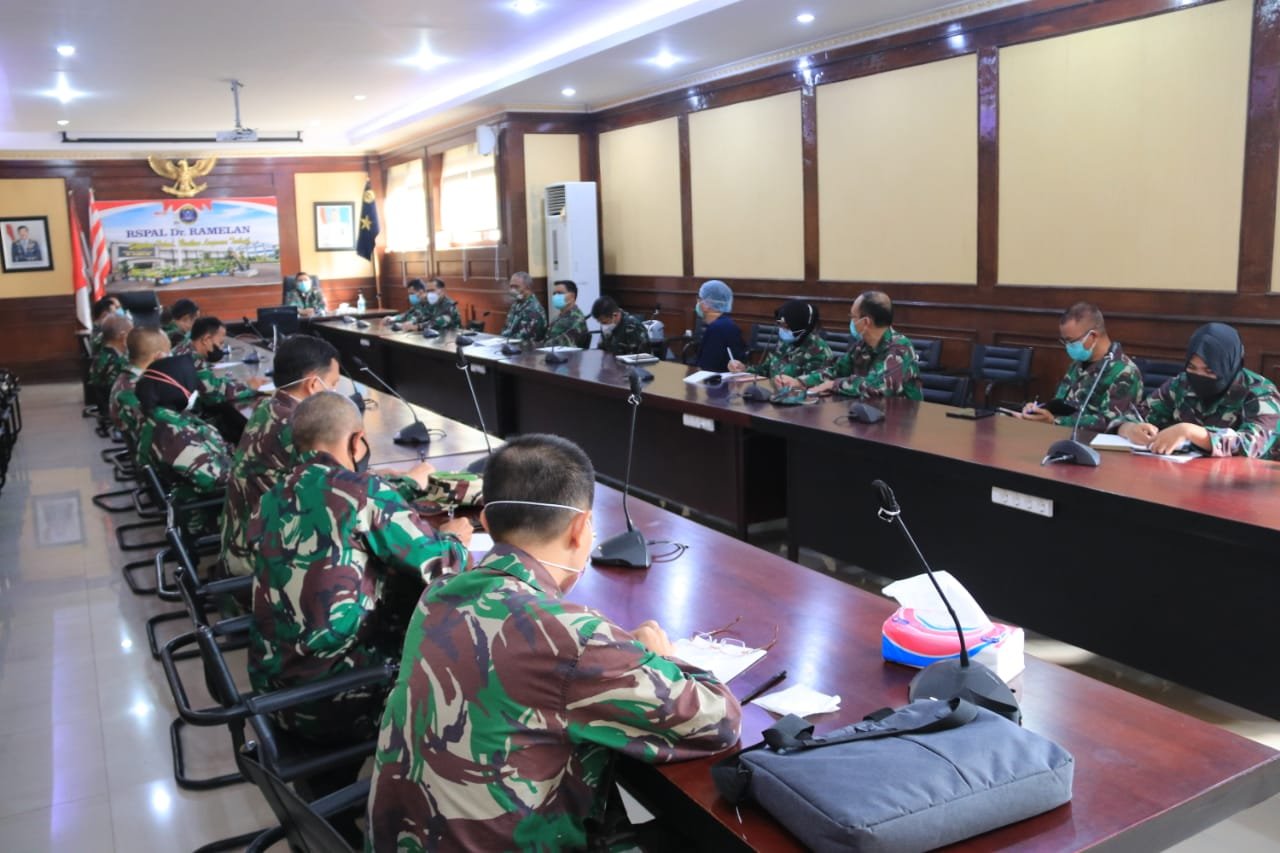 Kepala RSPAL Ramelan Pimpin Rapat Koordinasi Tangani Lonjakan Covid-19 Surabaya