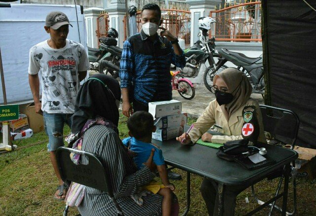 Denkesyah 03.04.04 Serang Diturunkan Peduli Korban Pengungsian Banjir
