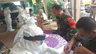 Danramil 05/KJ Kapten Cpl R Edy Moerdoko Ikut Swab Test Covid-19