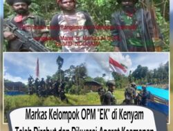 Markas OPM Dikuasai TNI-Polri, Egianus Kogoya Semakin Terpojok