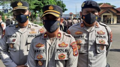 Polres Serang Kota Gelar Apel Cek Personel Pengamanan Jelang Pilkades
