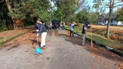 Sambut HUT ke-7 Bakamla RI, SB Babel Bersihkan Perkantoran