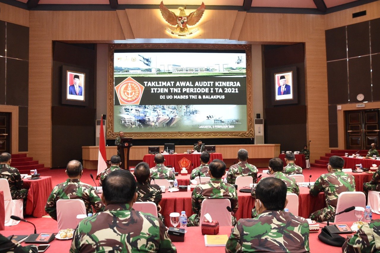 Kasum TNI Pimpin Taklimat Awal Audit Kinerja Itjen TNI Periode I 2021