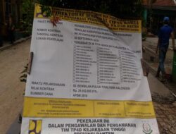 Rehabilitasi dan Renovasi SMPN 03 Pandeglang Diduga Tidak Sesuai Spesifikasi