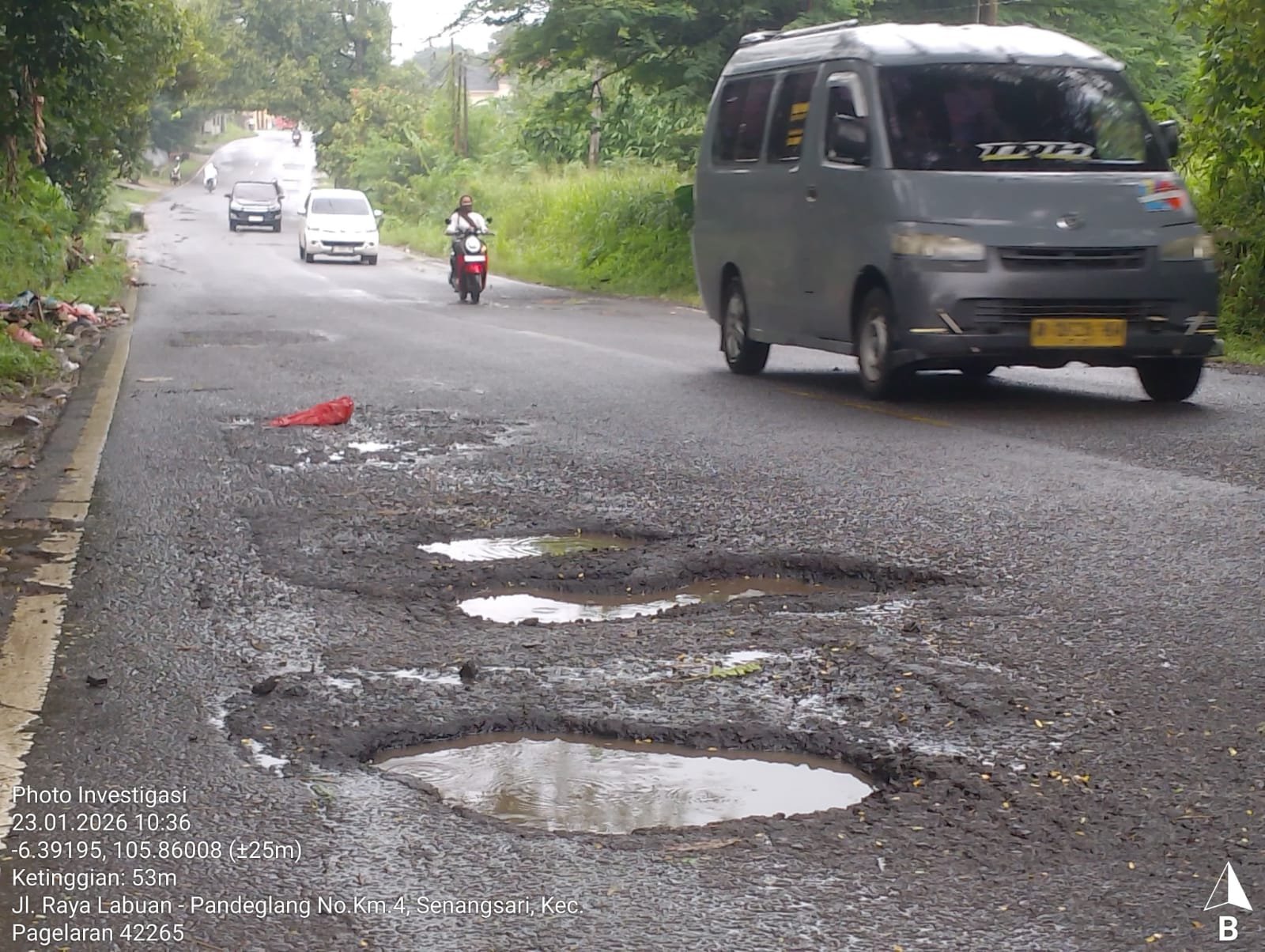 Darurat Lubang di Pandeglang: Jalur Nasional Jadi Kubangan Maut 2026