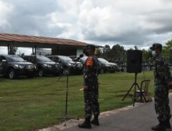 Danrem 174 Merauke Periksa Kesiapan Kendaraan Dinas Korem Merauke